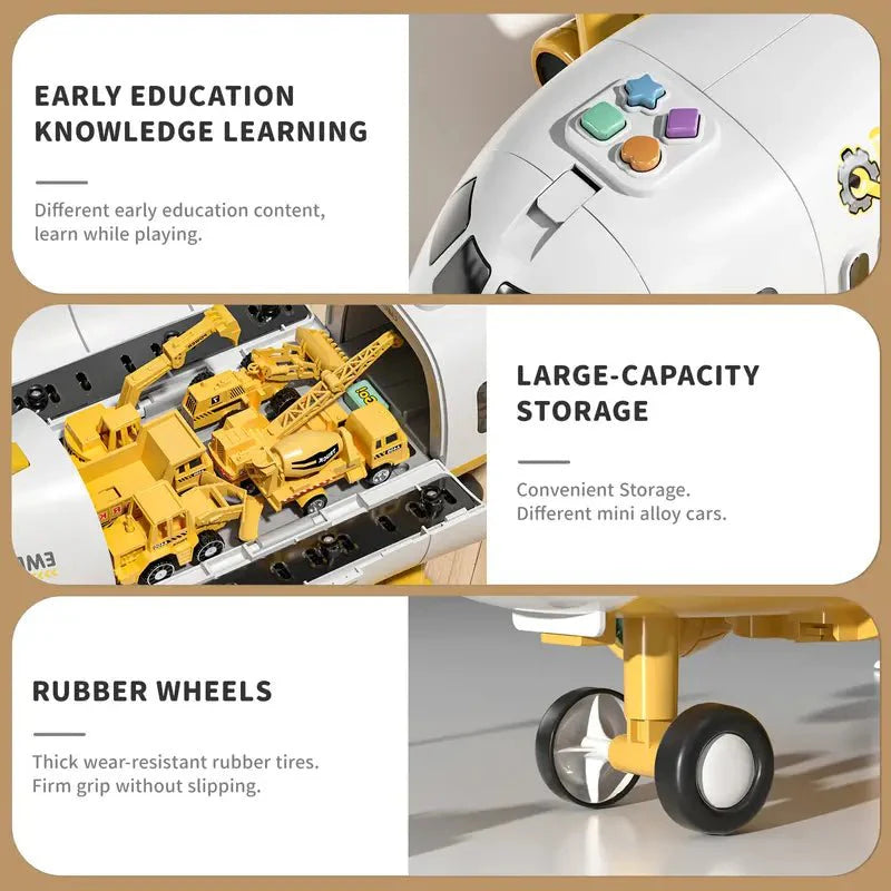 AIRTRIQ – Colorful Interactive Airplane Toy with Blinking Lights for Kids