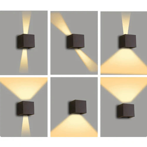 GlowCube LED Wall Light | Adjustable Brightness & Wireless Design for Home/Office